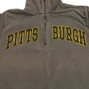 Vintage Men’s 47 Brand Brown Pittsburgh Pirates Half-Zip Sweatshirt Size M